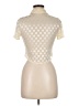 Bacio Ivory Short Sleeve Blouse Size M - photo 2