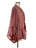 Free People 100% Polyester Orange Kimono Size M - photo 4