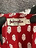 Fabindia Print Red Casual Dress Size L - photo 7