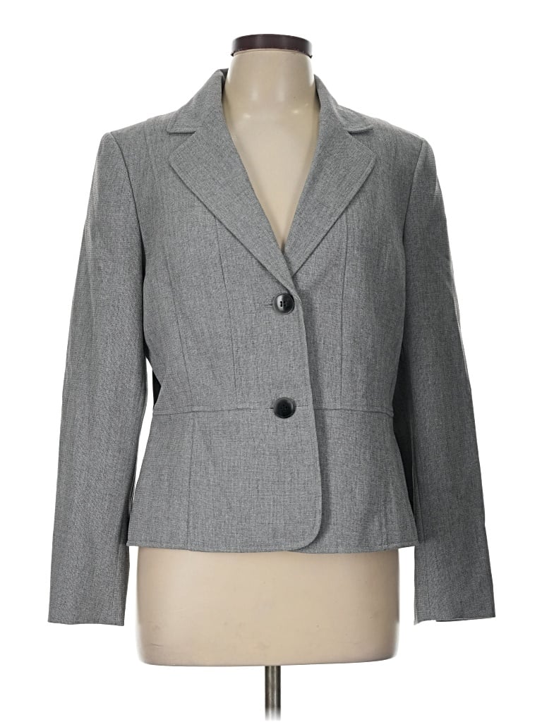Pre-owned Kasper Blazer Jacket In Gray