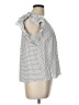 Sugar Lips Polka Dots White Short Sleeve Blouse Size L - photo 4