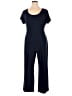 H By Halston Solid Blue Jumpsuit Size 1X (petite) - photo 1