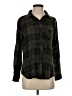 Rails 100% Rayon Plaid Green Long Sleeve Button-Down Shirt Size S - photo 1