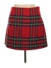 Aura 100% Polyester Plaid Red Casual Skirt Size L - photo 2