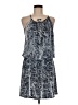 Gallery Couture Print Blue Casual Dress Size M - photo 1