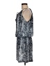Gallery Couture Print Blue Casual Dress Size M - photo 5
