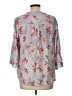 Torrid 100% Rayon Floral Gray 3/4 Sleeve Blouse Size Lg Plus (0) - photo 2
