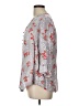 Torrid 100% Rayon Floral Gray 3/4 Sleeve Blouse Size Lg Plus (0) - photo 5