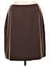 Caslon 100% Polyester Solid Brown Formal Skirt Size 12 - photo 1