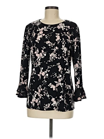 Karl Lagerfeld Paris Long Sleeve Blouse (view 1)