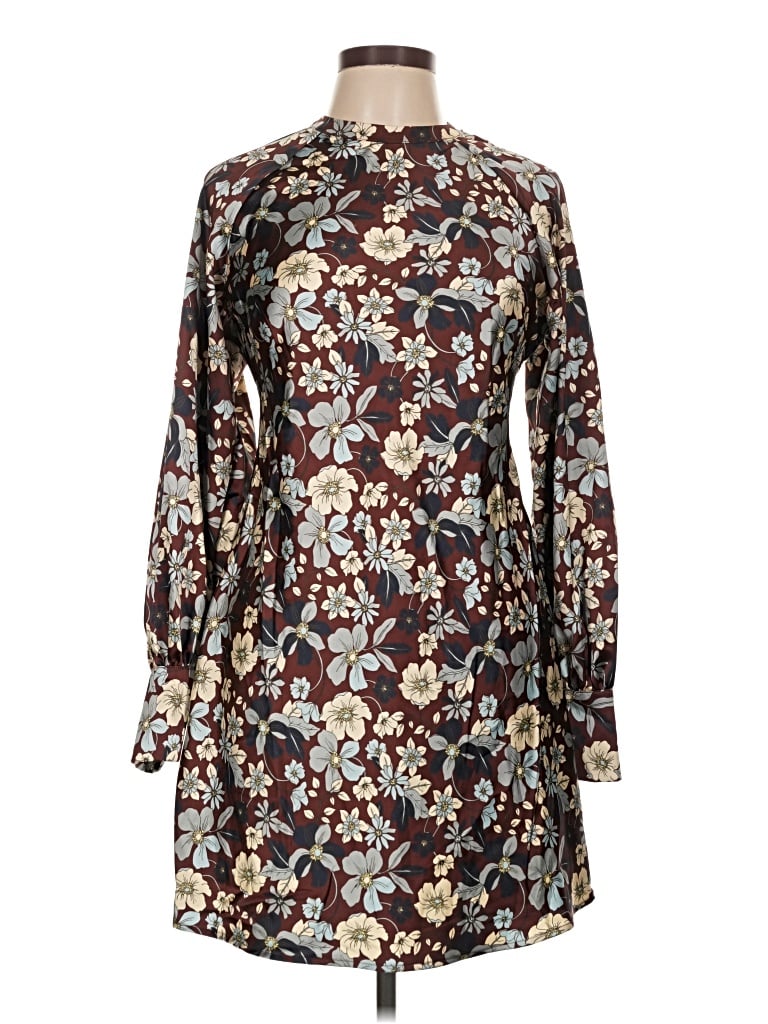 Pre-owned Future Collective Casual Dress In Brown