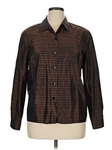 Jones New York Long Sleeve Silk Top (view 1)