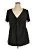 Natori 100% Polyester Black Short Sleeve Blouse Size XL - photo 1