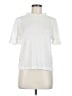 J.Crew 100% Polyester Silver Short Sleeve Top Size M - photo 1