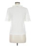 J.Crew 100% Polyester Silver Short Sleeve Top Size M - photo 2