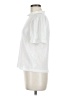 J.Crew 100% Polyester Silver Short Sleeve Top Size M - photo 5