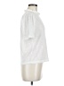 J.Crew 100% Polyester Silver Short Sleeve Top Size M - photo 4