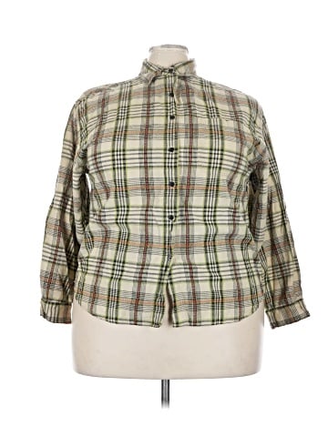 Assorted Brands 3/4 Sleeve Button-Down Shirt (view 1)