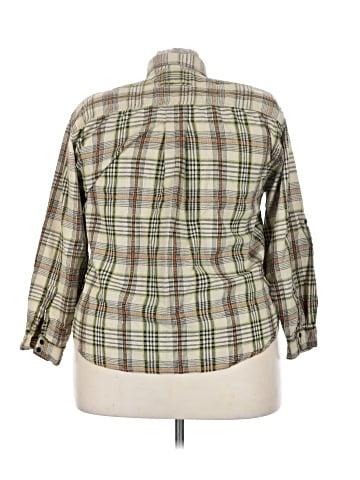 Assorted Brands 3/4 Sleeve Button-Down Shirt (view 2)