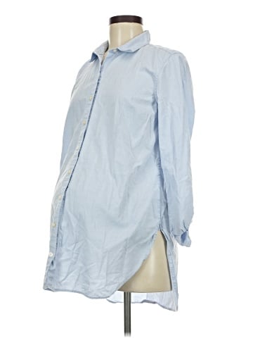Gap - Maternity Long Sleeve Button-Down Shirt (view 1)