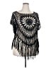 Unbranded 100% Acrylic Black Poncho Size 4X - photo 1