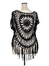 Unbranded 100% Acrylic Black Poncho Size 4X - photo 2