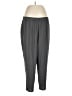 Eileen Fisher 100% Silk Solid Gray Track Pants Size 1X - photo 1