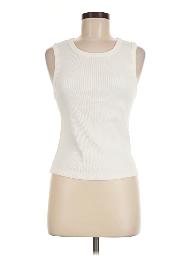 Pre-owned Everlane Sleeveless T-shirt In Ivory