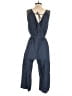 Wrapper 100% Cotton Solid Blue Jumpsuit Size S - photo 2