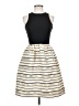 J.Crew 100% Polyester Stripes Ivory Cocktail Dress Size 00 - photo 1