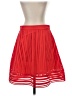 J.Crew 100% Recycled Polyester Solid Red Casual Skirt Size 4 (petite) - photo 1