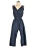 Wrapper 100% Cotton Solid Blue Jumpsuit Size S - photo 1