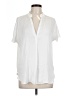 Reset 100% Polyester Ivory Short Sleeve Polo Size L - photo 1