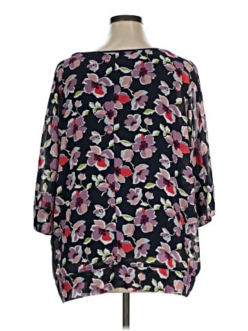 B Collection by Bobeau 3/4 Sleeve Blouse (view 2)
