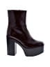 Jeffrey Campbell Burgundy Ankle Boots Size 9 - photo 1