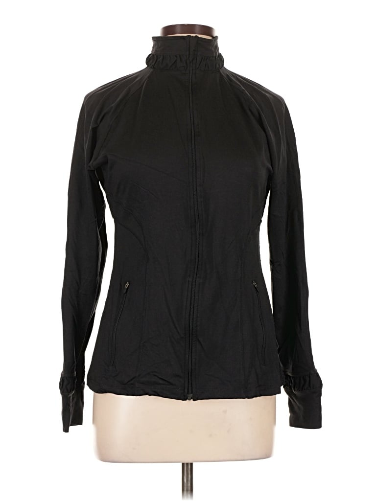 Pre-owned Spanx Track Jacket In Black