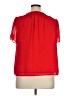 Talbots 100% Polyester Red Short Sleeve Blouse Size XL Petite - photo 2