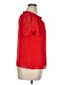 Talbots 100% Polyester Red Short Sleeve Blouse Size XL Petite - photo 4