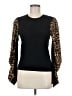 Veronica Beard 100% Wool Animal Print Black Wool Pullover Sweater Size M - photo 1