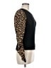 Veronica Beard 100% Wool Animal Print Black Wool Pullover Sweater Size M - photo 4