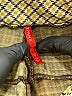 SPANX Houndstooth Yellow Casual Pants Size L - photo 7