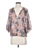 Weston Floral Purple 3/4 Sleeve Blouse Size S - photo 1