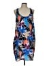 Apostrophe 100% Polyester Graphic Blue Cocktail Dress Size L - photo 1