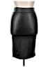 Simlu Solid Black Faux Leather Skirt Size XL - photo 1