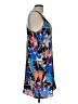 Apostrophe 100% Polyester Graphic Blue Cocktail Dress Size L - photo 4