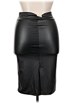 Simlu Faux Leather Skirt (view 2)