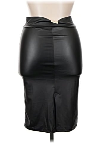 Simlu Faux Leather Skirt (view 2)