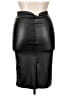 Simlu Solid Black Faux Leather Skirt Size XL - photo 2