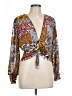 Ember 100% Polyester Brown 3/4 Sleeve Blouse Size L - photo 1
