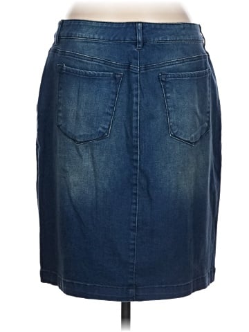 L.L.Bean Signature Denim Skirt (view 2)